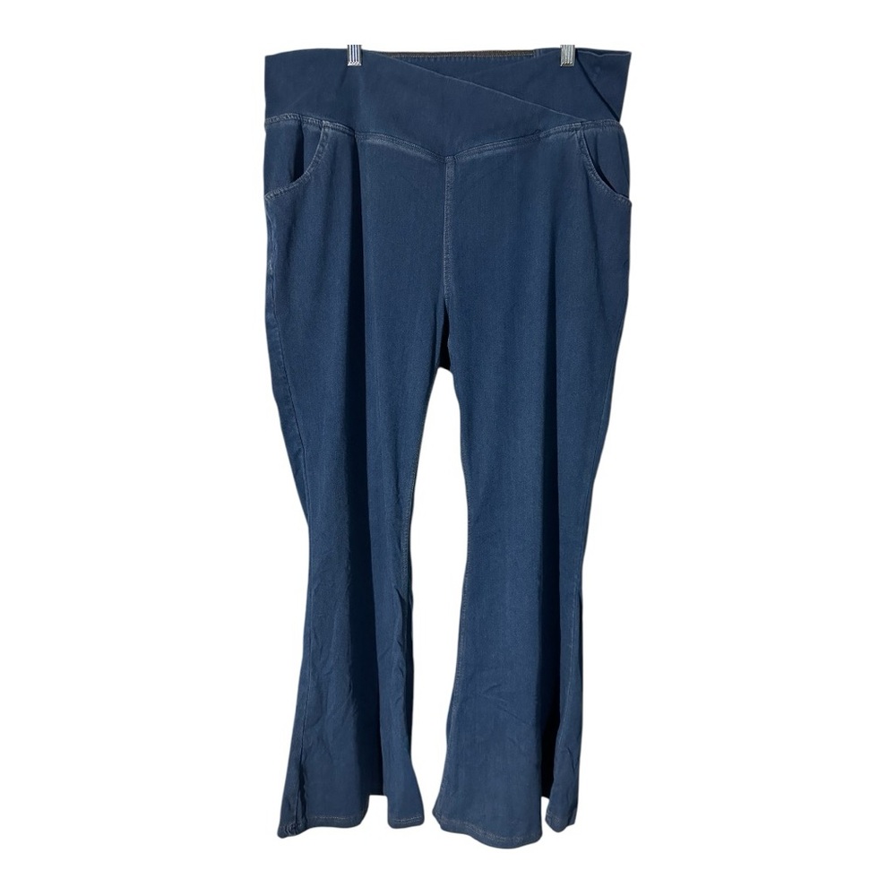 HALARA Blue Jeans plus size flares
